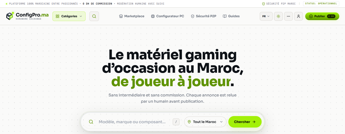 ConfigPro.ma home page
